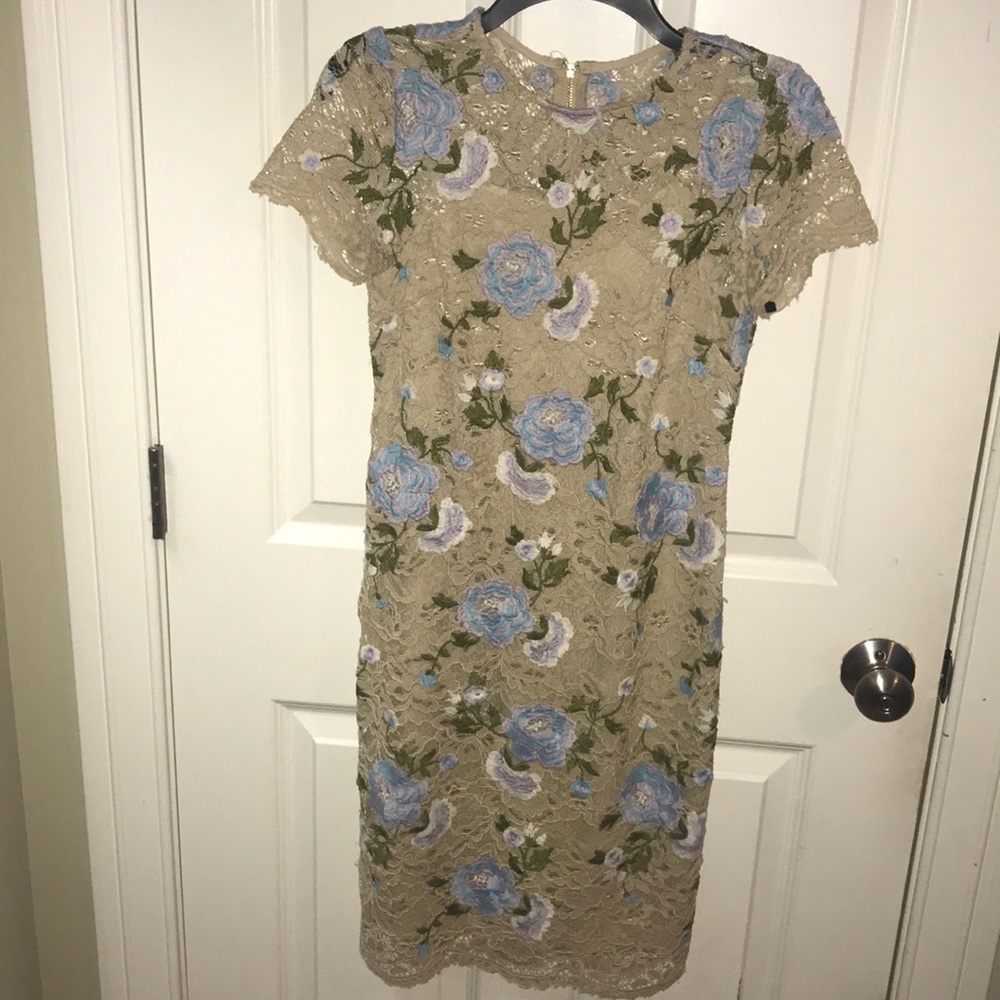 Calvin Klein lace dress with slip